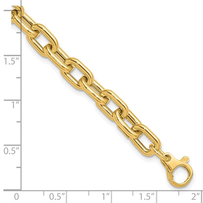 14K Gelbgold Poliert Fantasieglieder Armband