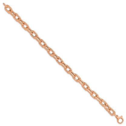 14K Roségold Poliert Fantasieglieder Armband