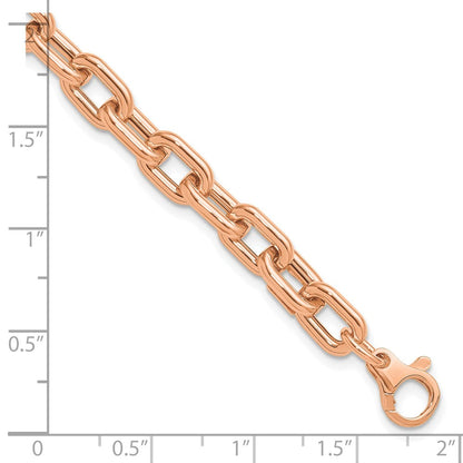 14K Roségold Poliert Fantasieglieder Armband