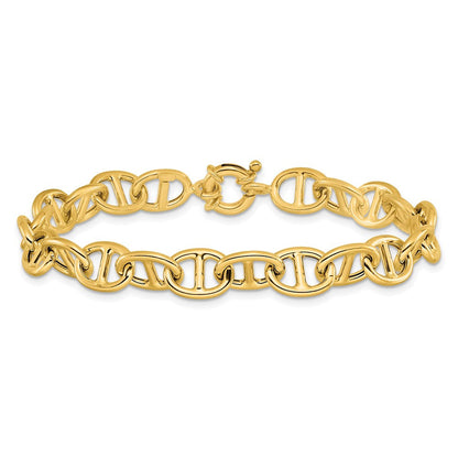 14K Gelbgold Poliert Fantasieglieder Armband