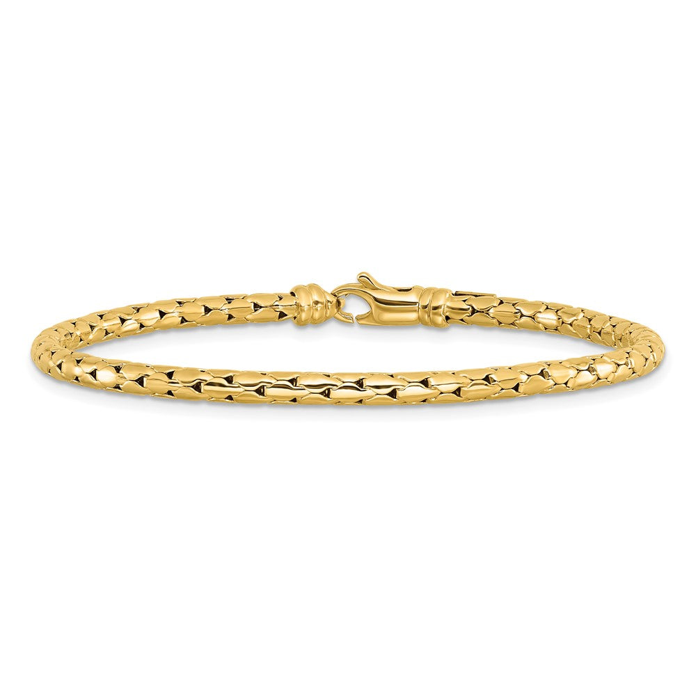 14K Gelbgold Poliert Fantasie Armband