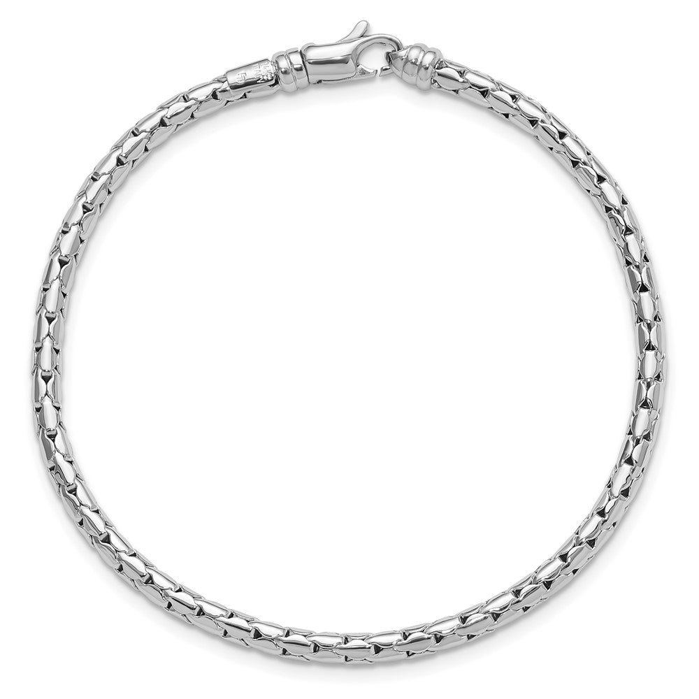 14K Weißgold Poliert Fantasie Armband