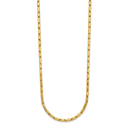 14K Gelbgold Poliert Fantasieglieder Halskette