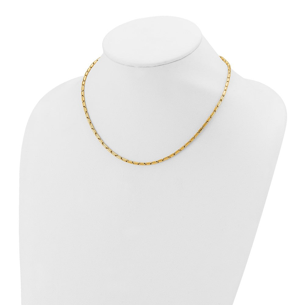 14K Gelbgold Poliert Fantasieglieder Halskette