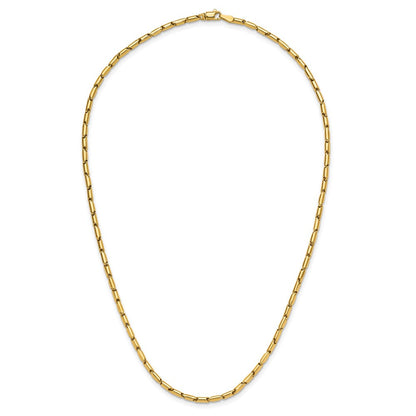 14K Gelbgold Poliert Fantasieglieder Halskette