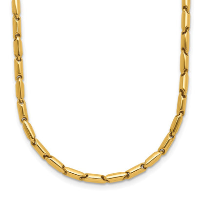 14K Gelbgold Poliert Fantasieglieder Halskette