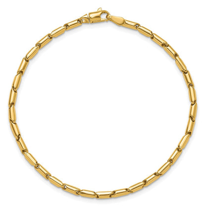 14K Gelbgold Poliert Fantasieglieder Armband