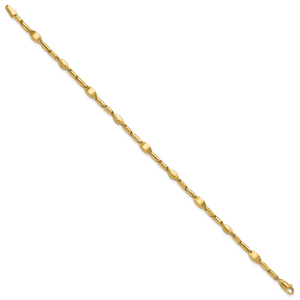 14K Gelbgold Poliert Fantasieglieder Armband