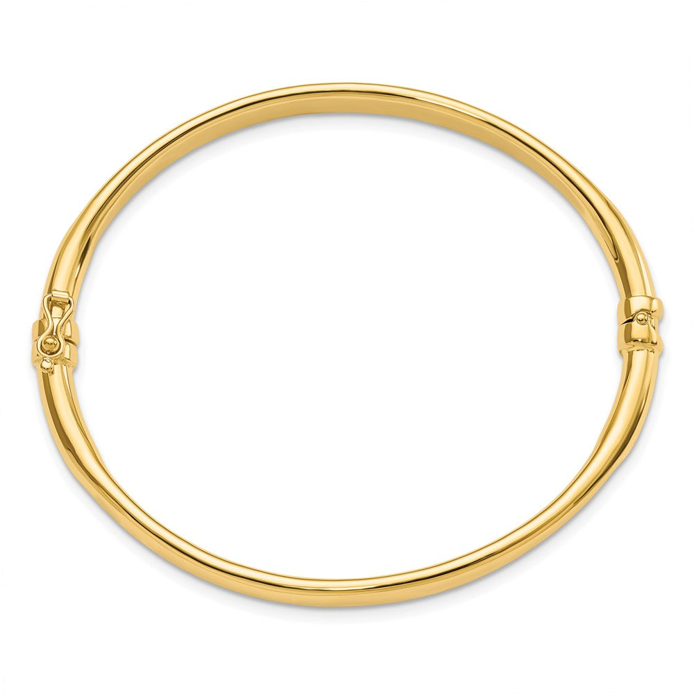14K Gelbgold Poliert Klappbar Armreif