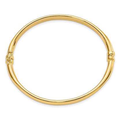 14K Gelbgold Poliert Klappbar Armreif
