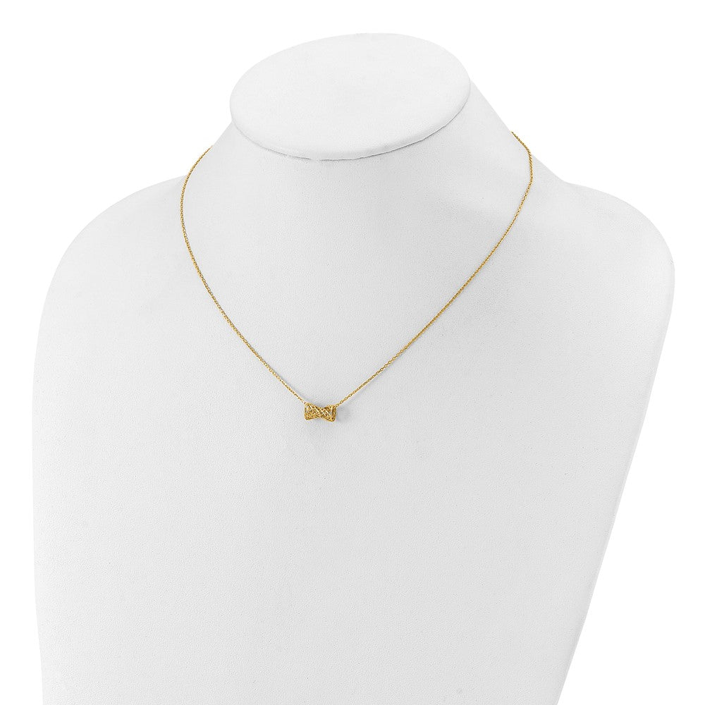 14K Gelbgold Poliert Fantasie Halskette