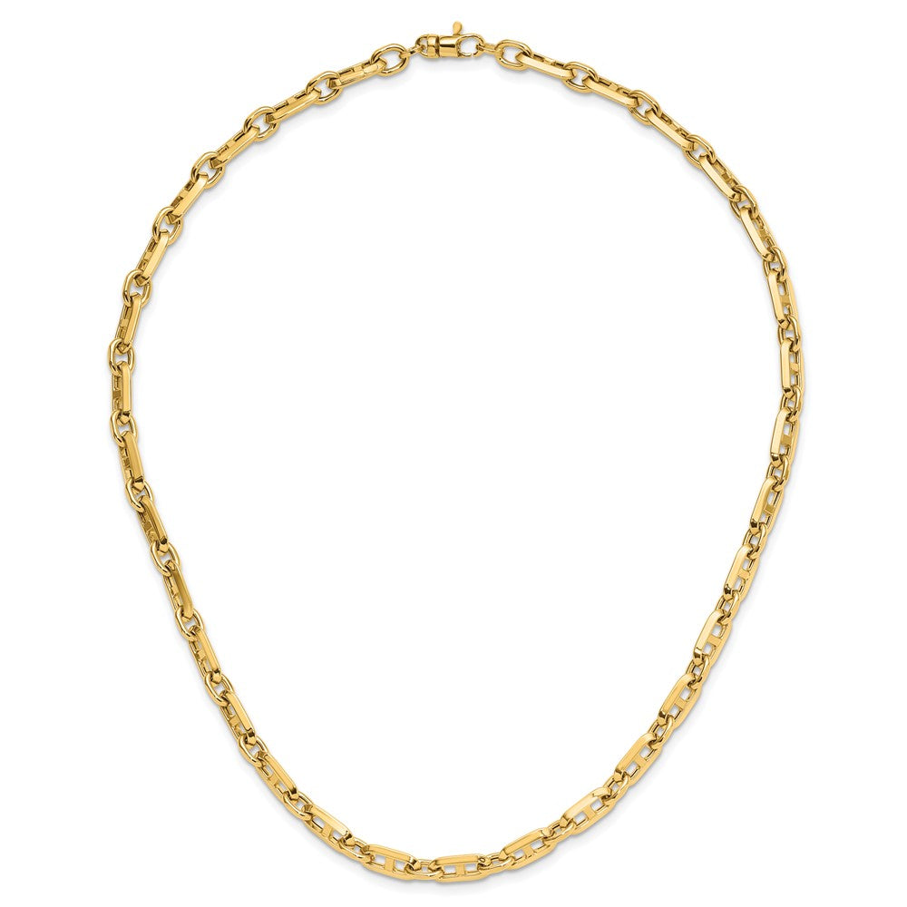 14K Gelbgold Poliert Fantasieglieder Halskette