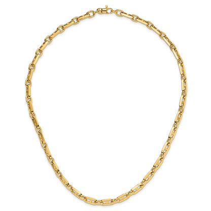 14K Gelbgold Poliert Fantasieglieder Halskette