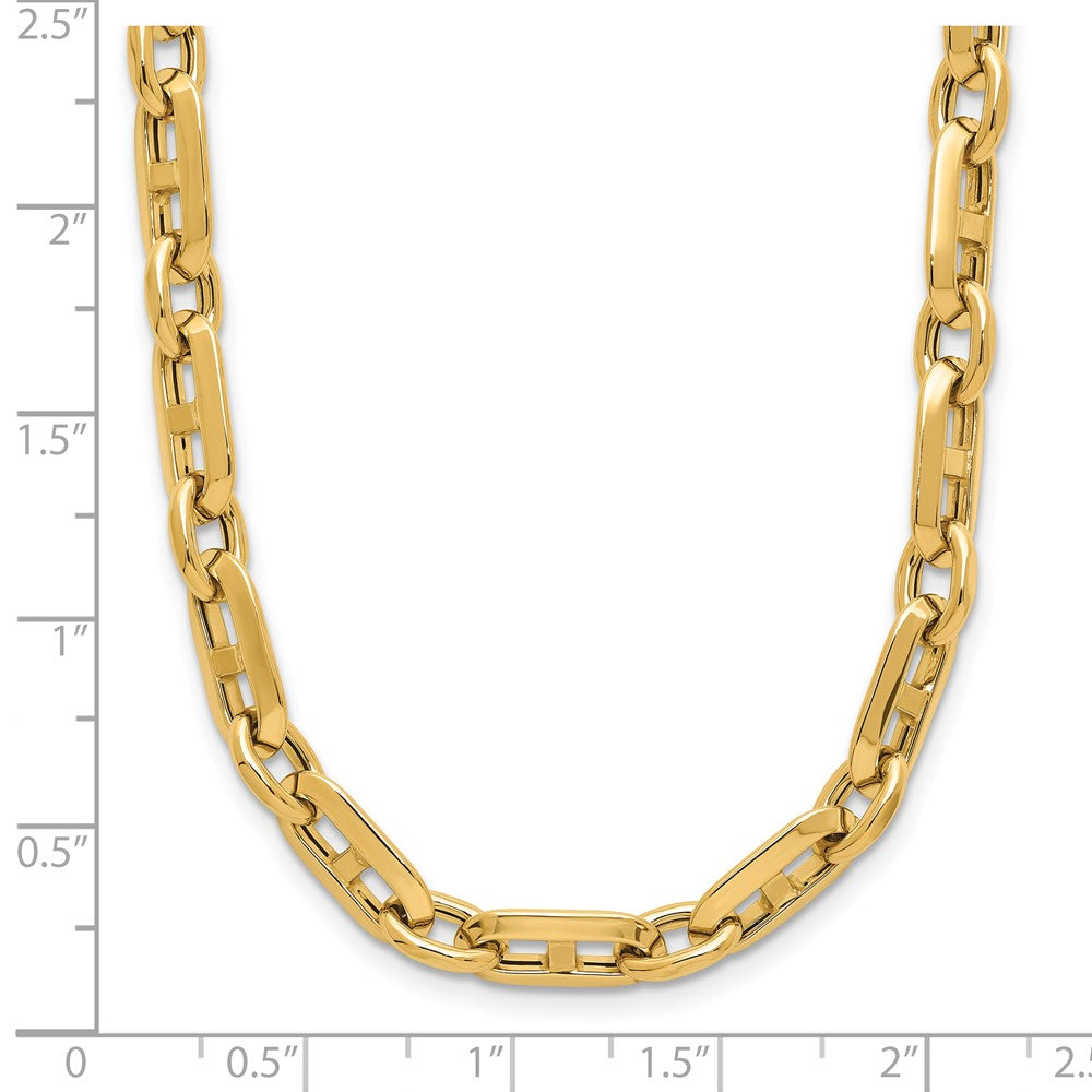14K Gelbgold Poliert Fantasieglieder Halskette
