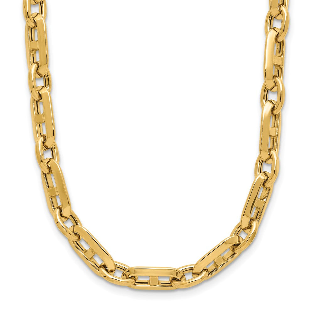 14K Gelbgold Poliert Fantasieglieder Halskette