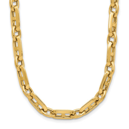 14K Gelbgold Poliert Fantasieglieder Halskette