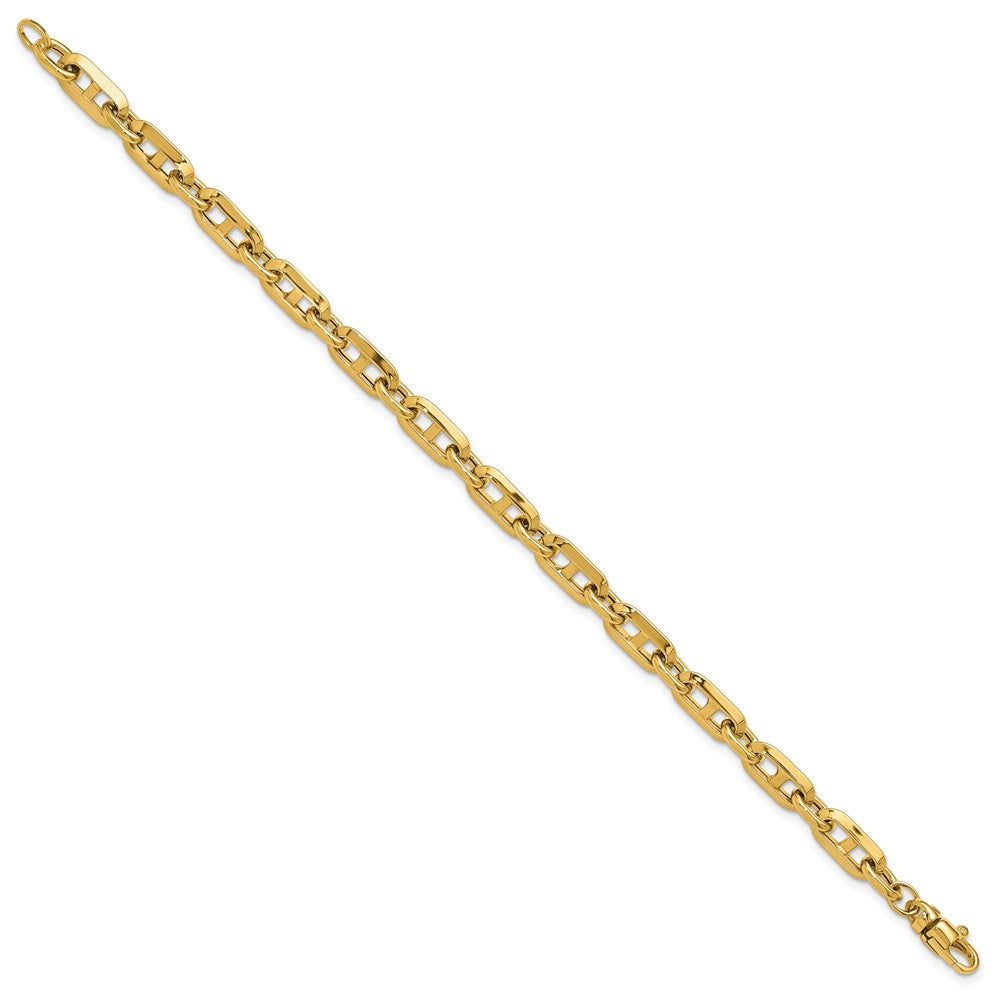 14K Gelbgold Poliert Fantasieglieder Armband