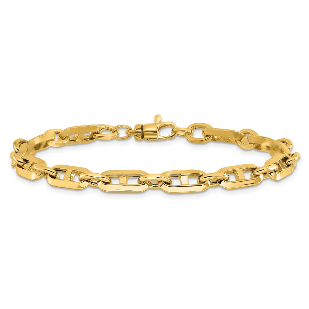 14K Gelbgold Poliert Fantasieglieder Armband