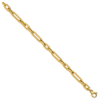 14K Gelbgold Poliert Fantasieglieder Armband