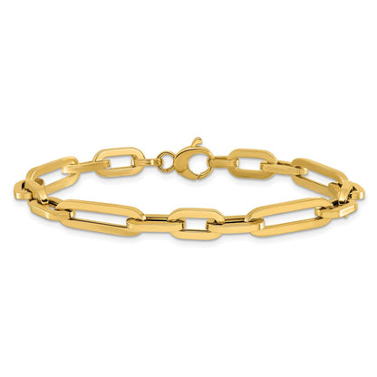 14K Gelbgold Poliert Fantasieglieder Armband