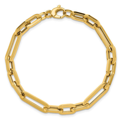 14K Gelbgold Poliert Fantasieglieder Armband