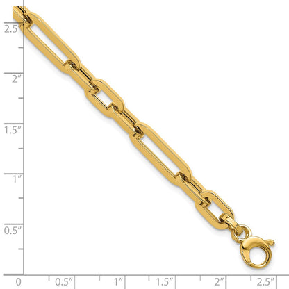 14K Gelbgold Poliert Fantasieglieder Armband
