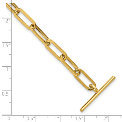 14K Gelbgold Poliert Fantasieglieder Knebel Verschluss Armband