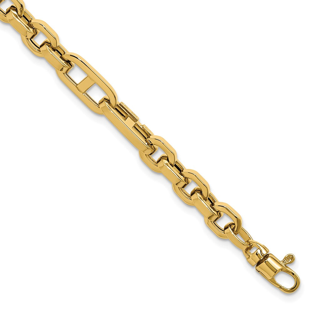 14K Gelbgold Poliert Fantasieglieder Armband