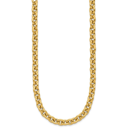 14K Gelbgold Poliert Fantasieglieder Halskette