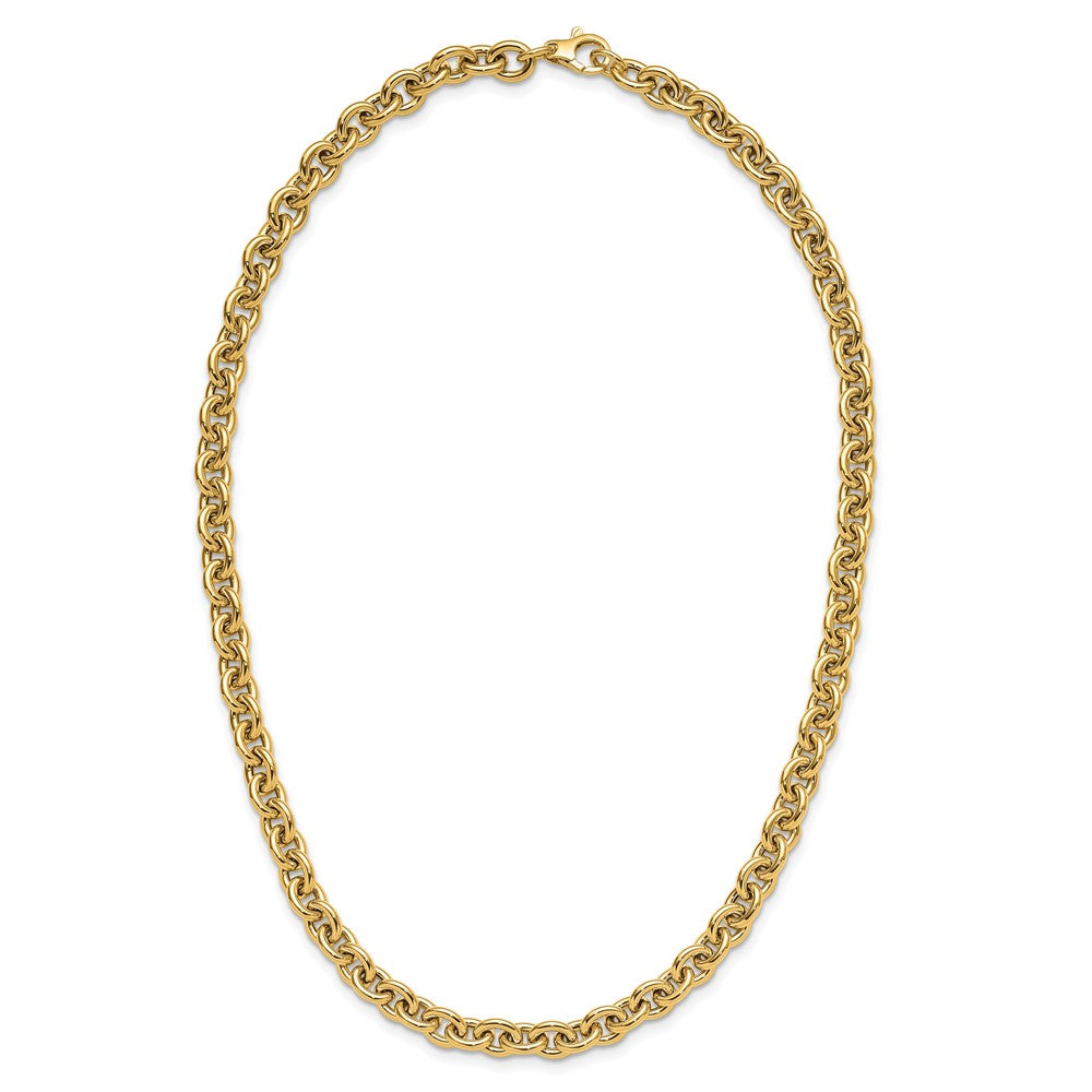 14K Gelbgold Poliert Fantasieglieder Halskette
