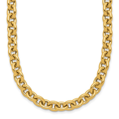 14K Gelbgold Poliert Fantasieglieder Halskette