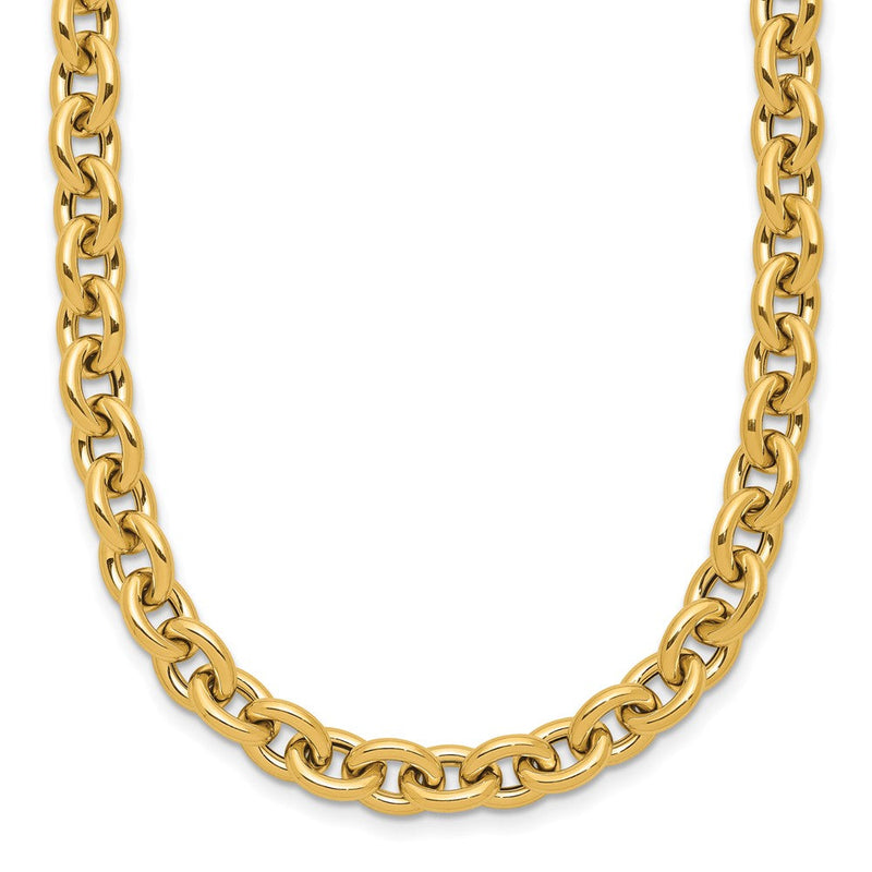 14K Gelbgold Poliert Fantasieglieder Halskette