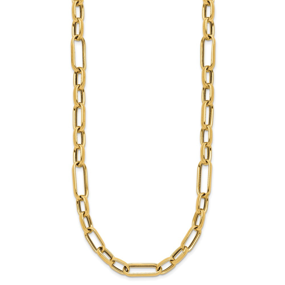 14K Gelbgold Poliert Fantasieglieder Halskette