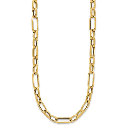 14K Gelbgold Poliert Fantasieglieder Halskette