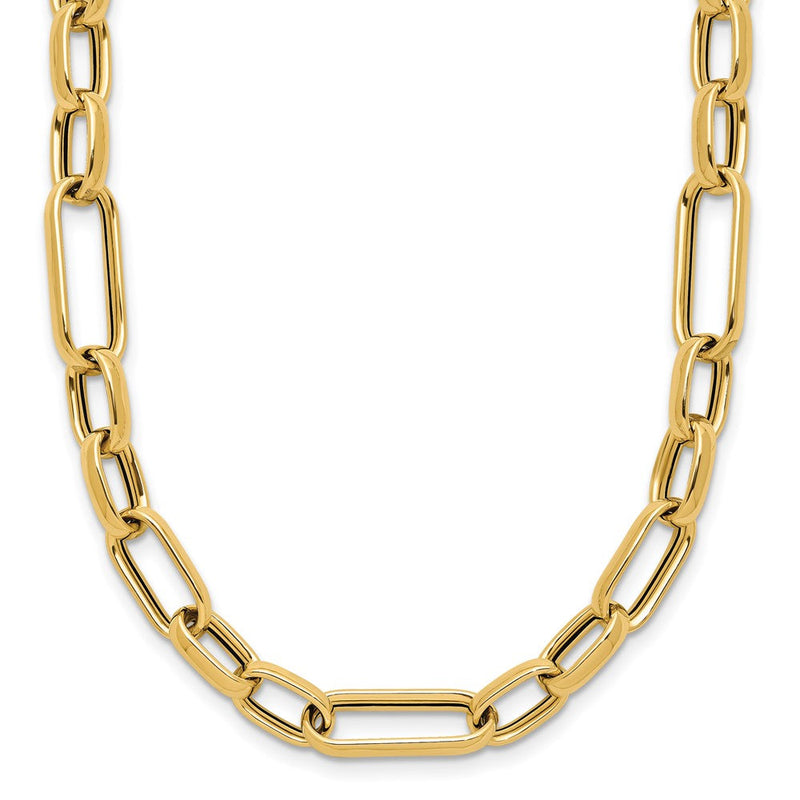14K Gelbgold Poliert Fantasieglieder Halskette