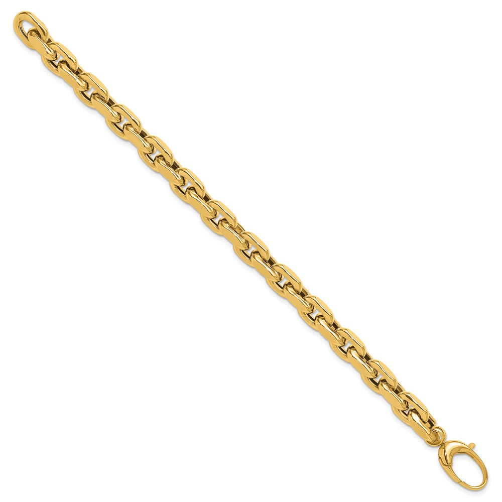 14K Gelbgold Poliert Fantasieglieder Armband