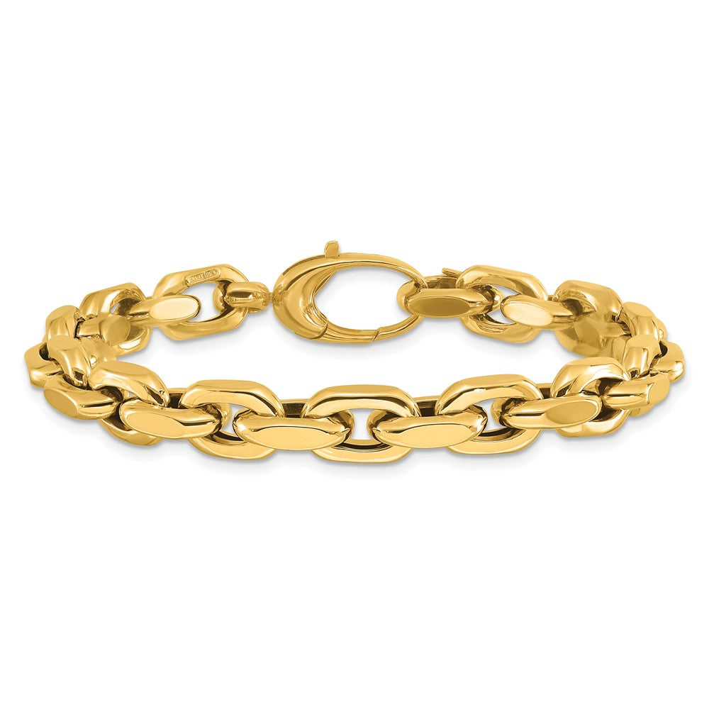 14K Gelbgold Poliert Fantasieglieder Armband