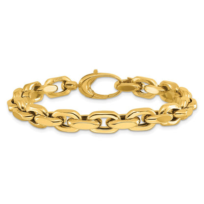 14K Gelbgold Poliert Fantasieglieder Armband