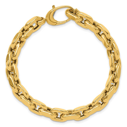 14K Gelbgold Poliert Fantasieglieder Armband