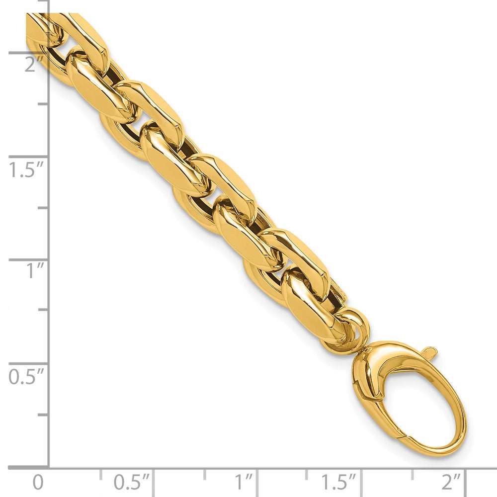 14K Gelbgold Poliert Fantasieglieder Armband