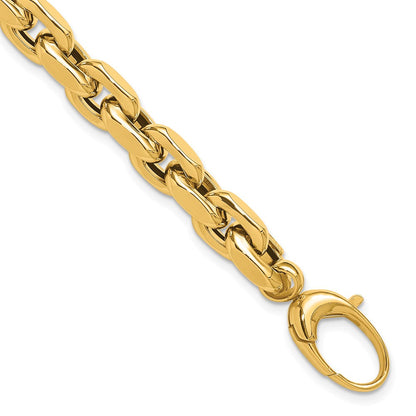 14K Gelbgold Poliert Fantasieglieder Armband