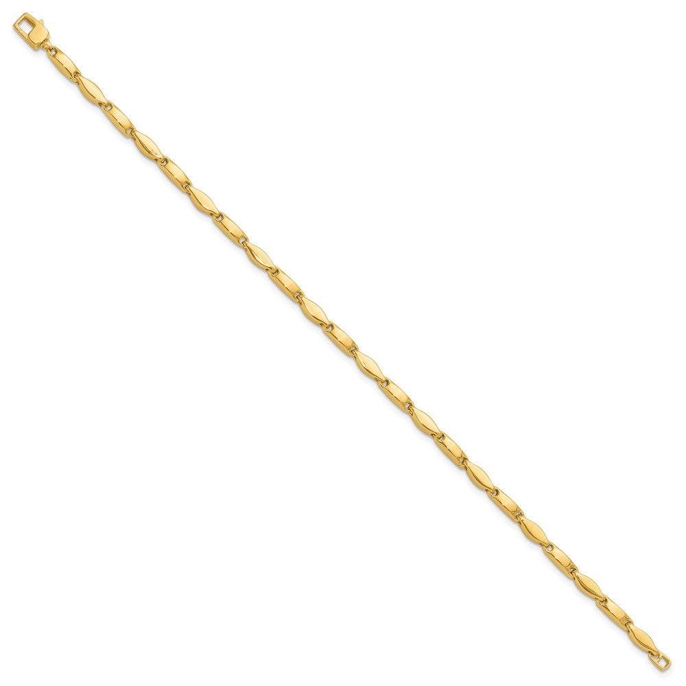 14K Gelbgold Poliert Fantasieglieder Armband