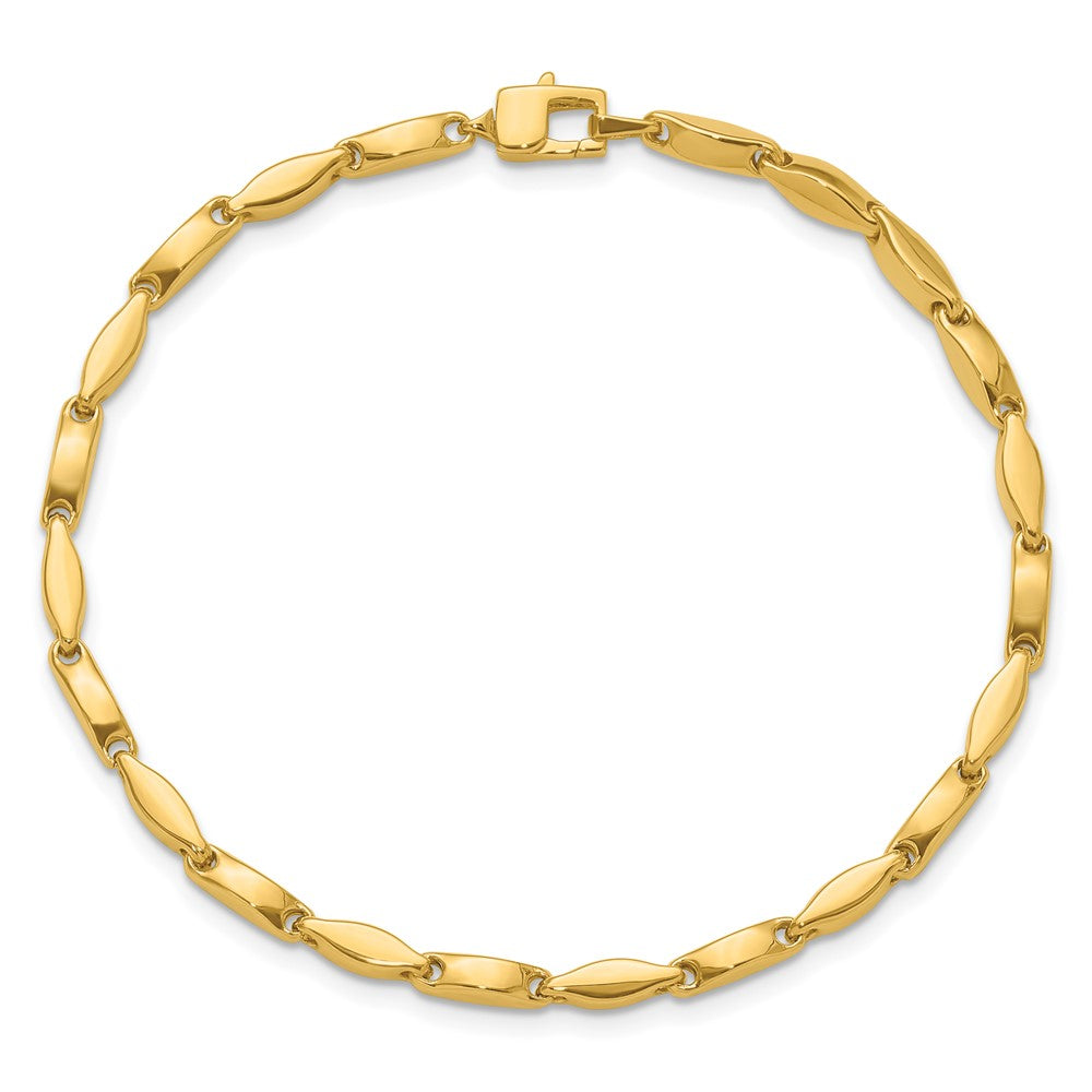 14K Gelbgold Poliert Fantasieglieder Armband