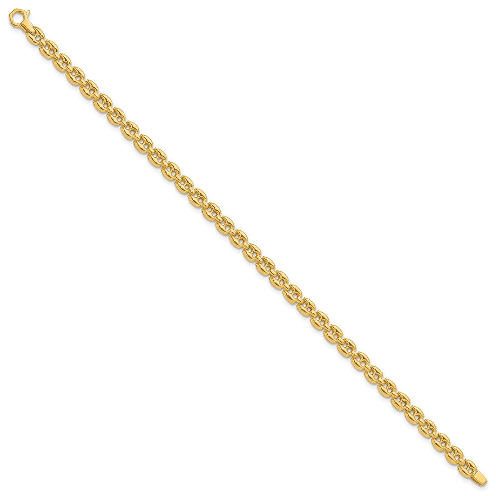 14K Gelbgold Poliert Fantasieglieder Armband
