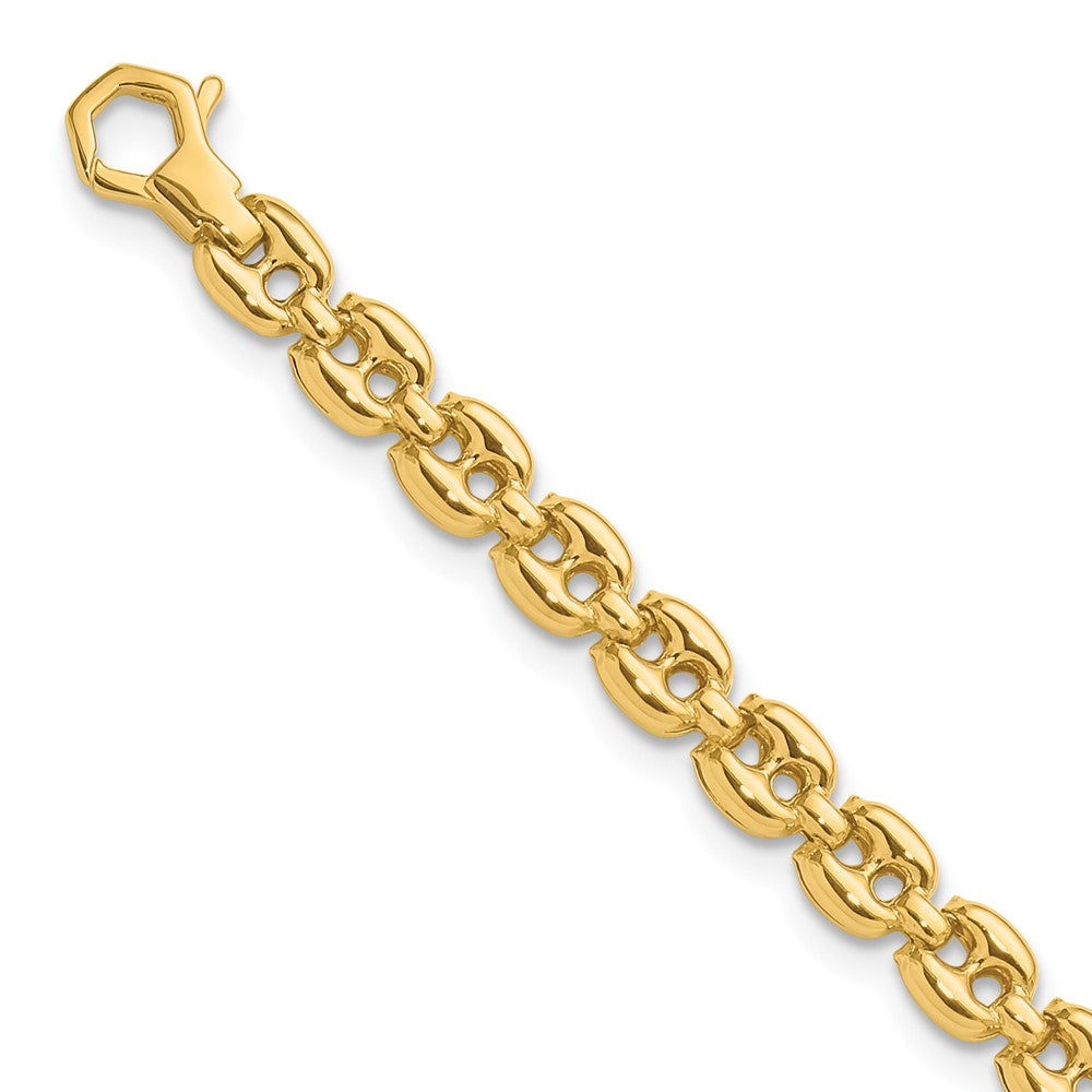 14K Gelbgold Poliert Fantasieglieder Armband