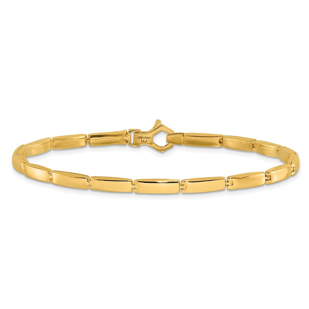 14K Gelbgold Poliert Fantasieglieder Armband