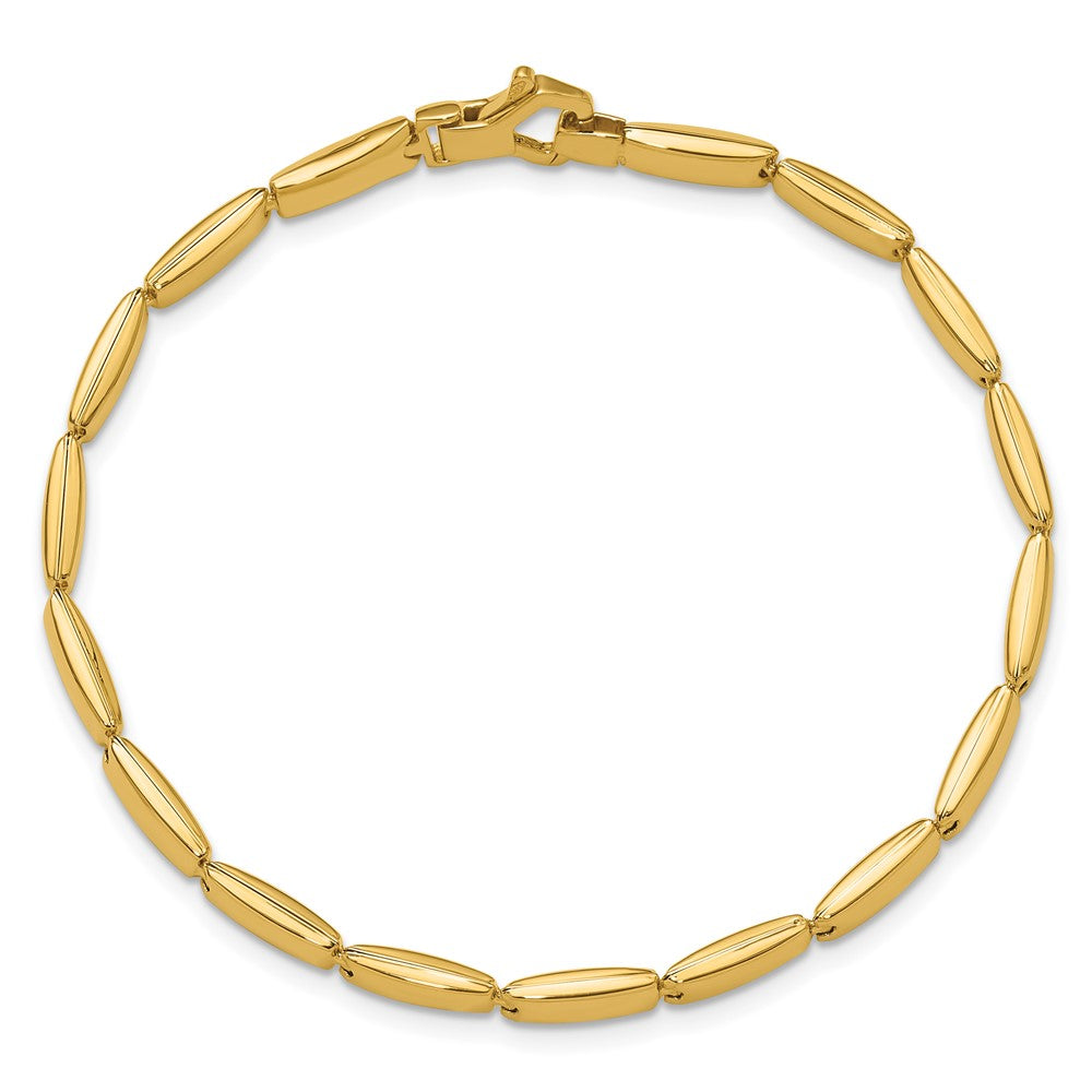 14K Gelbgold Poliert Fantasieglieder Armband