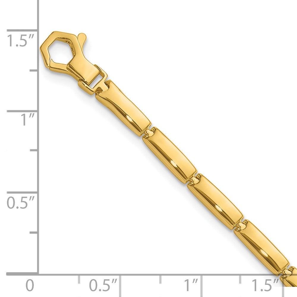 14K Gelbgold Poliert Fantasieglieder Armband