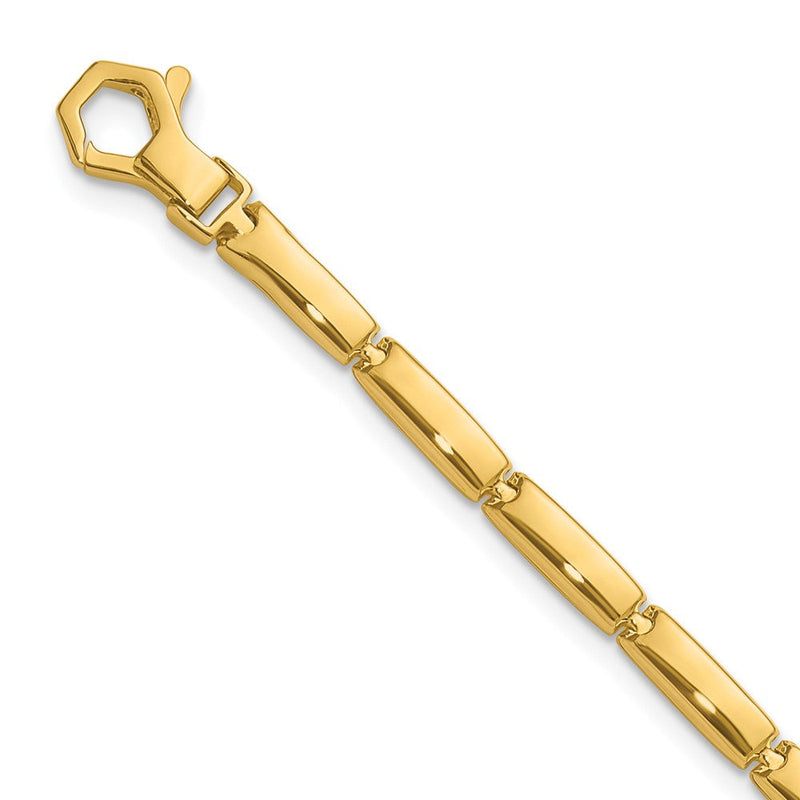 14K Gelbgold Poliert Fantasieglieder Armband