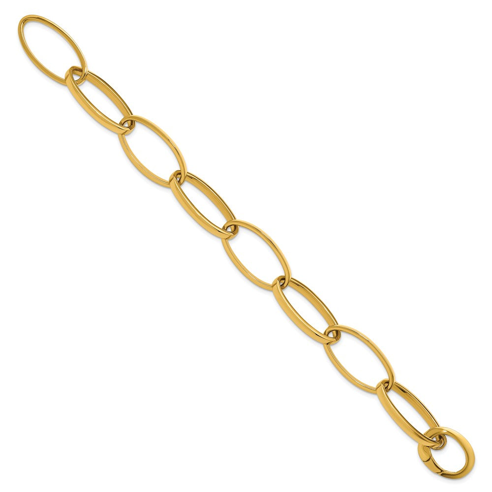 14K Gelbgold Poliert Glieder Armband